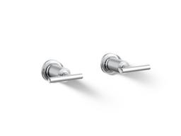 Kohler Purist Deck- or wall-mount bath faucet handle trim with lever design - Polished Chrome - image 1