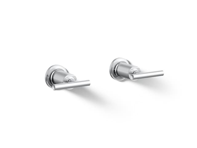 Kohler Purist Deck- or wall-mount bath faucet handle trim with lever design - Polished Chrome