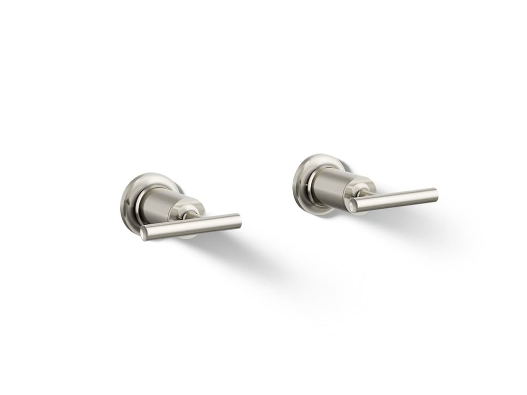 Kohler Purist Deck- or wall-mount bath faucet handle trim with lever design - Vibrant Polished Nickel by Kohler