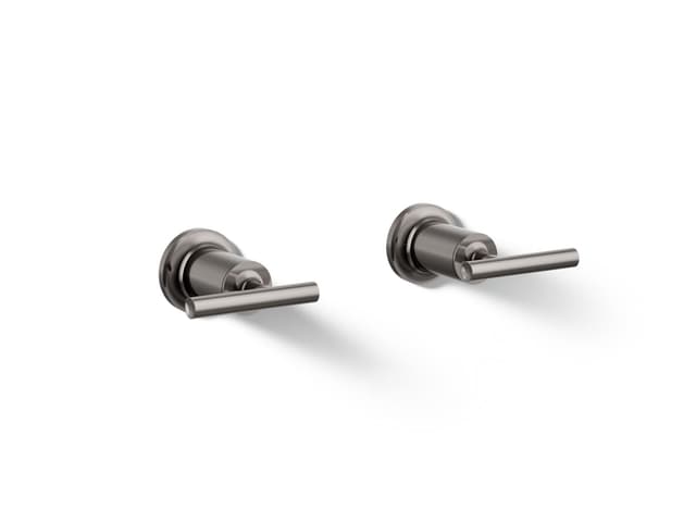 Kohler Purist Deck- or wall-mount bath faucet handle trim with lever design - Vibrant Titanium