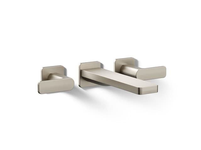 Kohler Parallel Wall-mount bath faucet trim - Vibrant Brushed Nickel