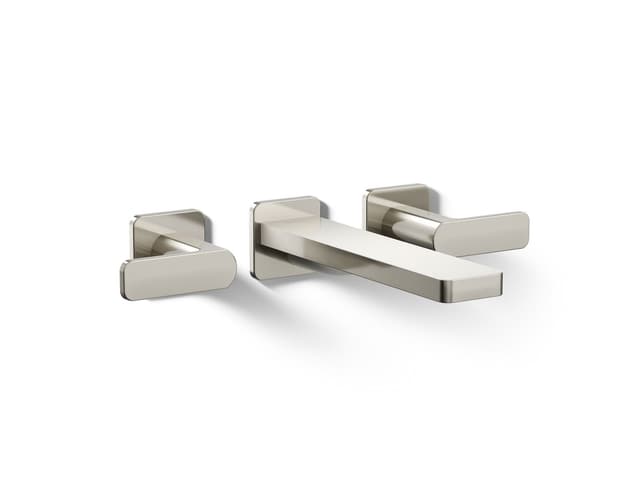 Kohler Parallel Wall-mount bath faucet trim - Vibrant Polished Nickel