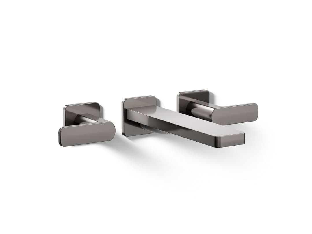 Kohler Parallel Wall-mount bath faucet trim - Vibrant Titanium by Kohler