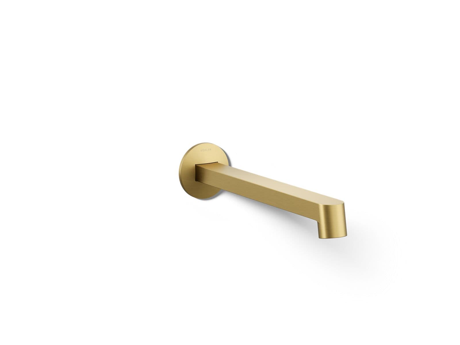 Kohler Components Wall-mount bathroom sink faucet spout with Row design, 1.2 gpm - Vibrant Brushed Moderne Brass by Kohler