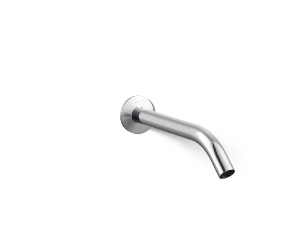Kohler Components Wall-mount bathroom sink faucet spout with Tube design, 1.2 gpm - Polished Chrome by Kohler