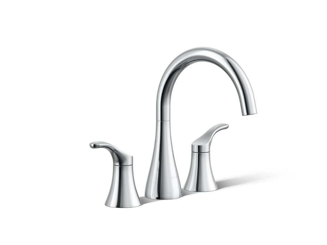 Kohler Simplice Deck-mount bath faucet trim - Polished Chrome by Kohler