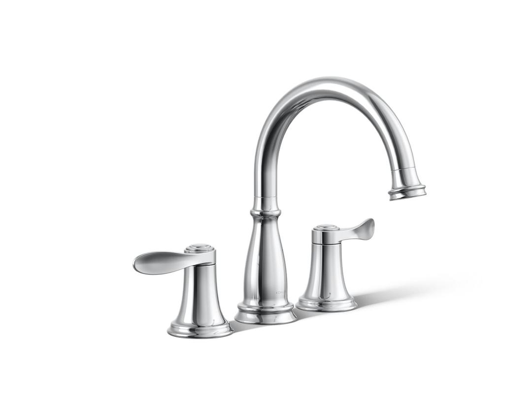 Bellera Deck-mount bath faucet trim - Polished Chrome by Kohler