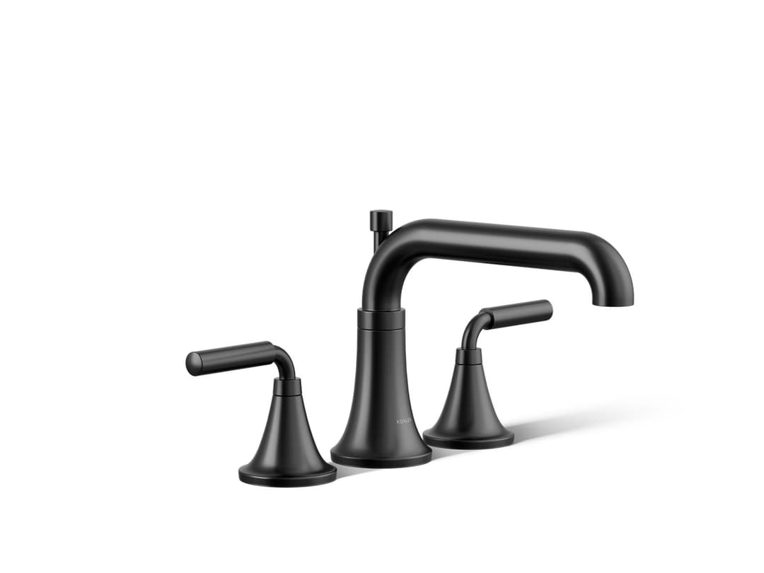 Kohler ToneE Deck-mount bath faucet trim with diverter - Matte Black by Kohler