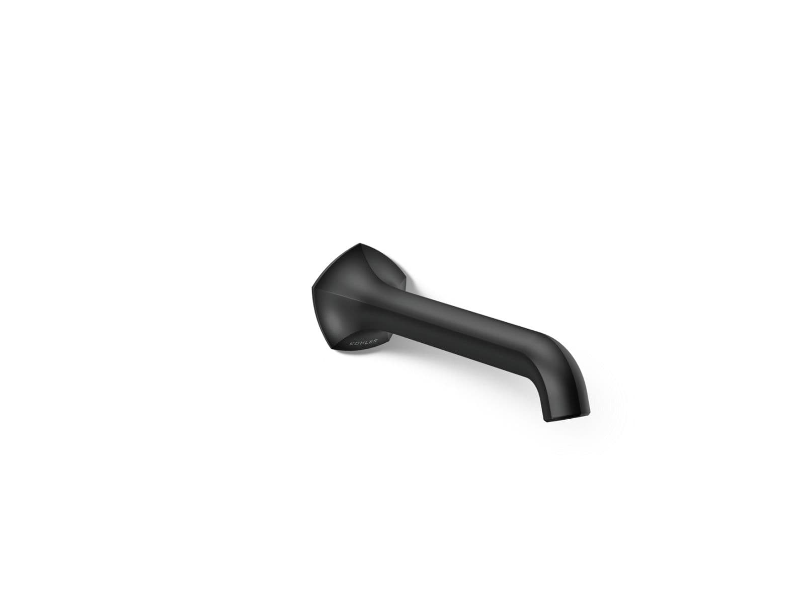 Kohler Occasion Wall-mount bathroom sink faucet spout with Straight design, 1.2 gpm - Matte Black by Kohler