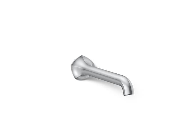 Kohler Occasion Wall-mount bathroom sink faucet spout with Straight design, 1.2 gpm - Polished Chrome