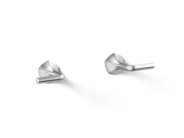 Kohler Occasion Wall-mount bathroom sink faucet Lever handle trim, 1.2 gpm - Polished Chrome