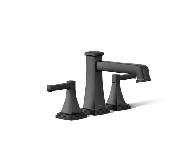 Kohler Riff Deck-mount bath faucet trim - Matte Black