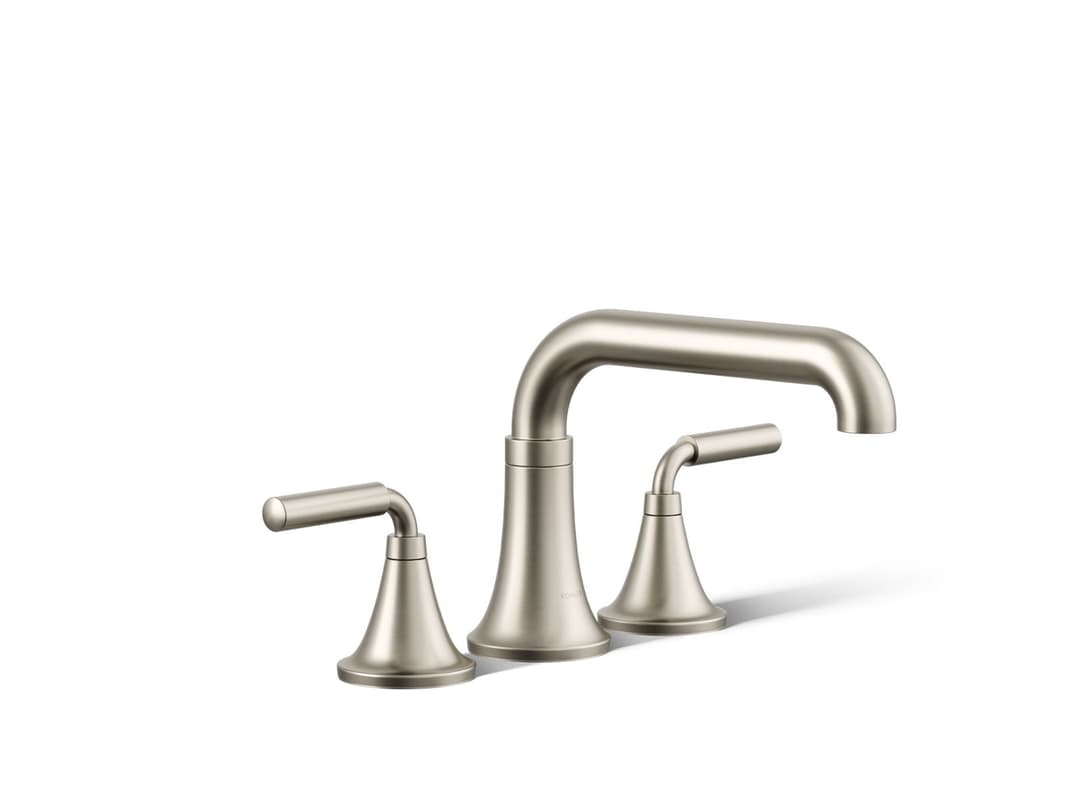 Kohler ToneE Deck-mount bath faucet trim - Vibrant Brushed Nickel by Kohler