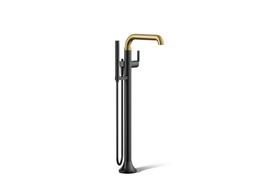 Kohler ToneE Floor-mount bath filler trim with handshower - Polished Chrome - image 4