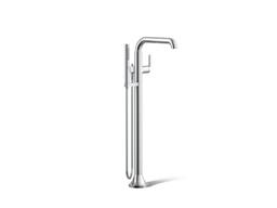 Kohler ToneE Floor-mount bath filler trim with handshower - Polished Chrome - image 1