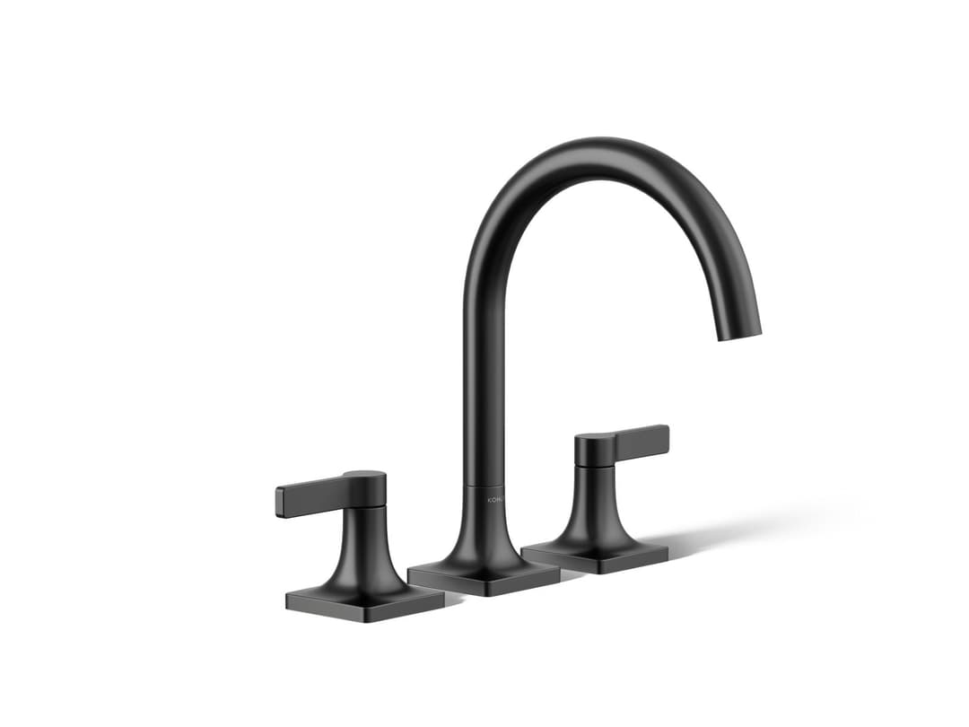 Kohler Venza Deck-mount bath faucet trim - Matte Black by Kohler