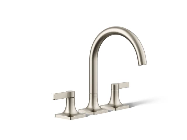Kohler Venza Deck-mount bath faucet trim - Vibrant Brushed Nickel