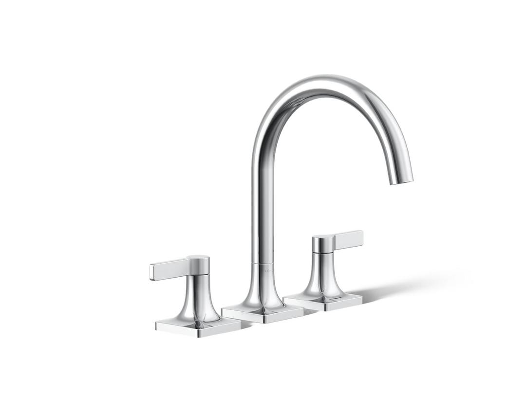 Kohler Venza Deck-mount bath faucet trim - Polished Chrome by Kohler