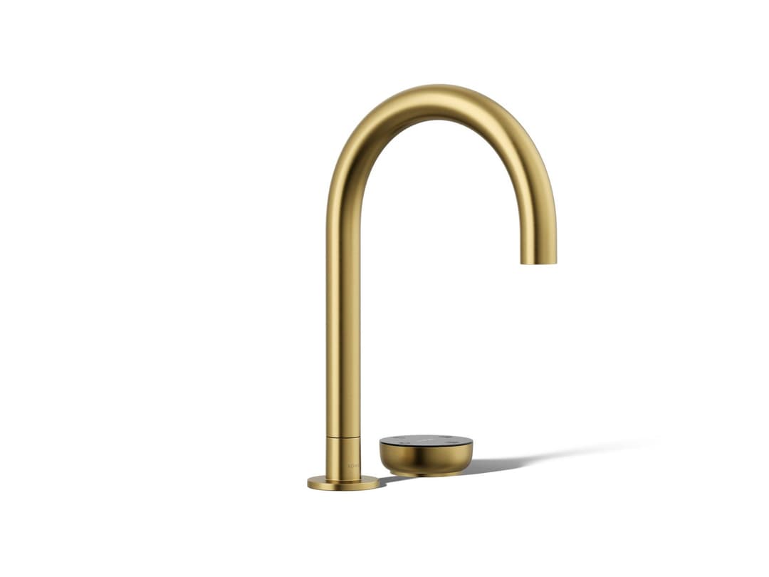 Kohler Aquifer 4-in-1 Short Arc Beverage Faucet Vibrant Brushed Moderne Brass by Kohler