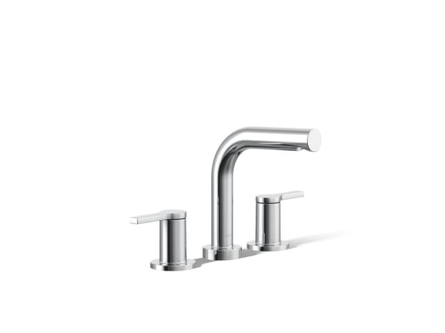 Kohler Elate Deck-mount bath faucet trim - Polished Chrome