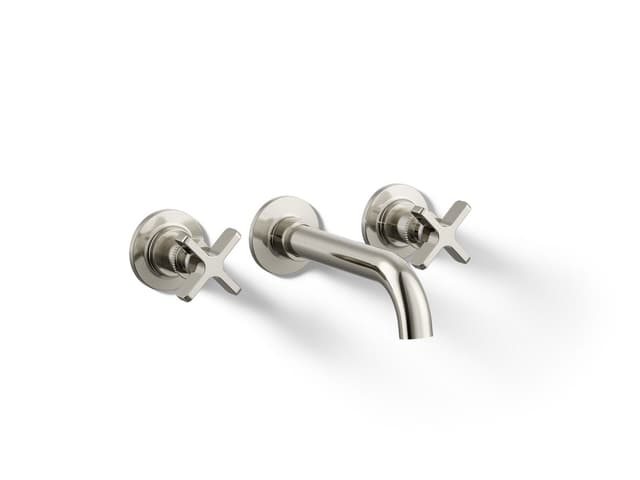 Kohler CastiaE by Studio McGee Wall-mount bathroom sink faucet trim, 1.2 gpm - Vibrant Polished Nickel