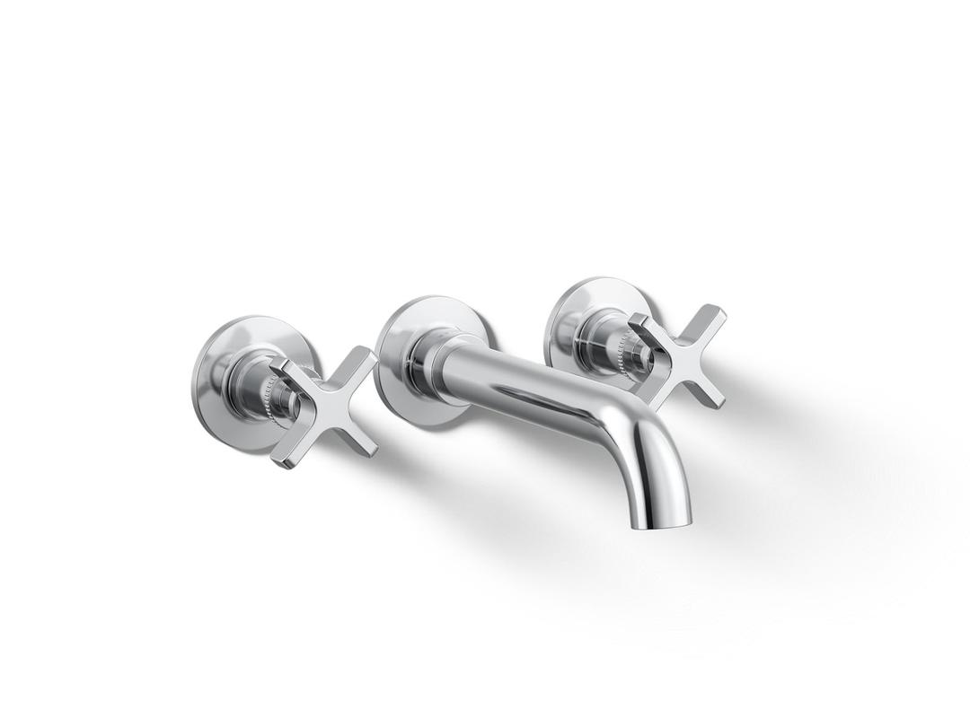 Kohler CastiaE by Studio McGee Wall-mount bath faucet trim - Polished Chrome by Kohler