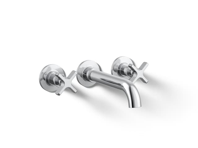 Kohler CastiaE by Studio McGee Wall-mount bath faucet trim - Polished Chrome