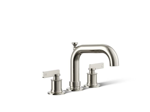 Kohler CastiaE by Studio McGee Deck-mount bath faucet trim with diverter - Vibrant Polished Nickel
