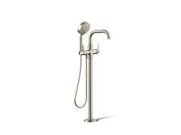 Kohler CastiaE by Studio McGee Floor-mount bath filler trim with handshower - Polished Chrome - image 4