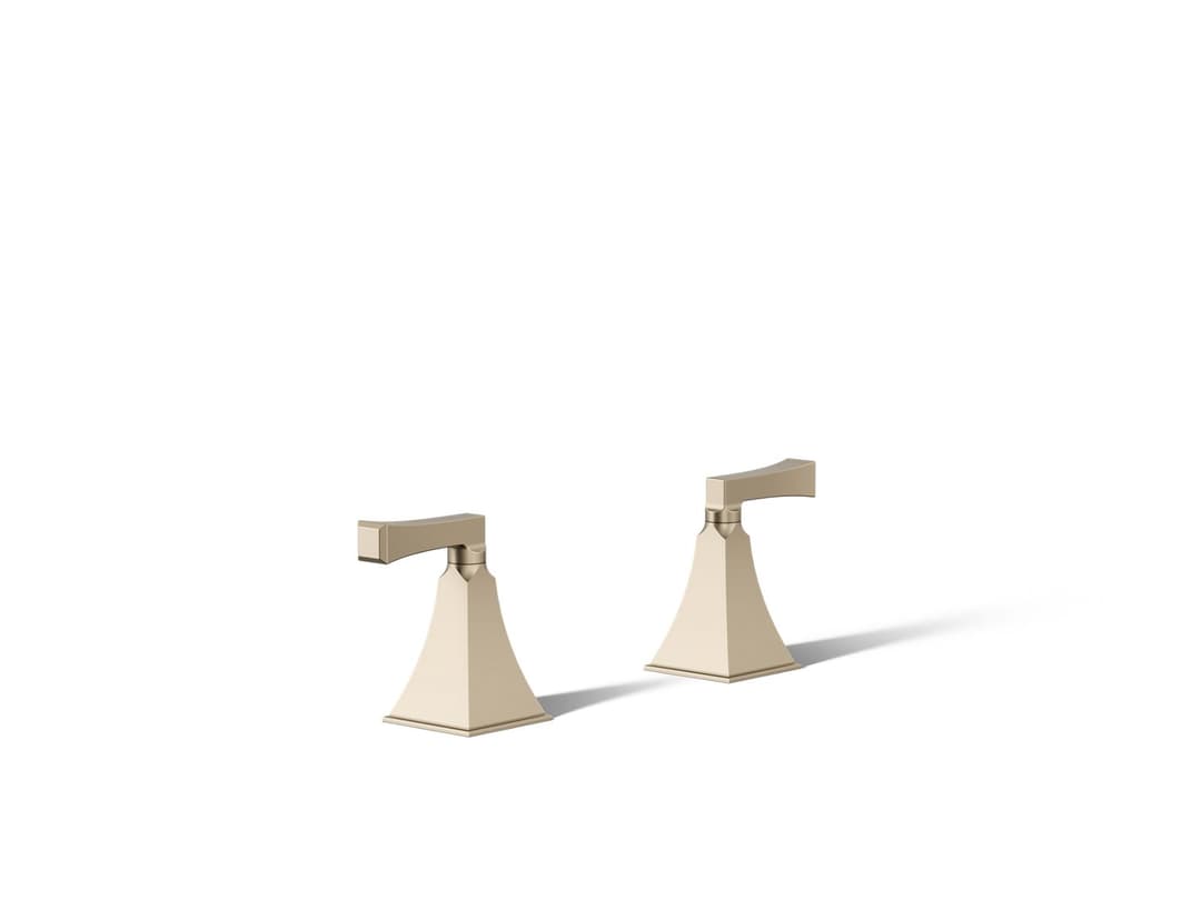 Kohler Memoirs Stately Deck-mount bath faucet handle trim - Vibrant Brushed Bronze by Kohler
