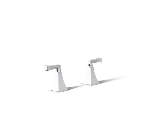 Kohler Memoirs Stately Deck-mount bath faucet handle trim - Polished Chrome