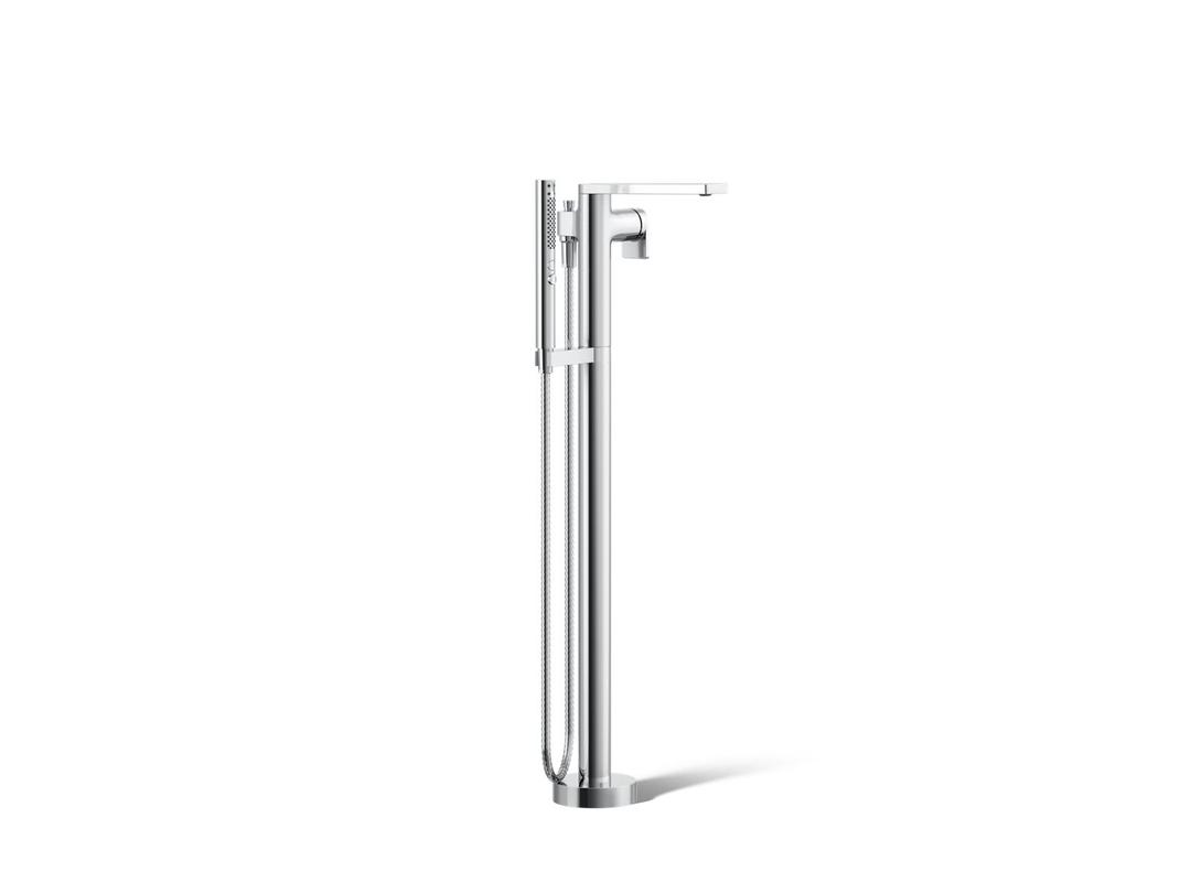 Kohler Composed Floor-mount bath filler trim with handshower - Polished Chrome by Kohler
