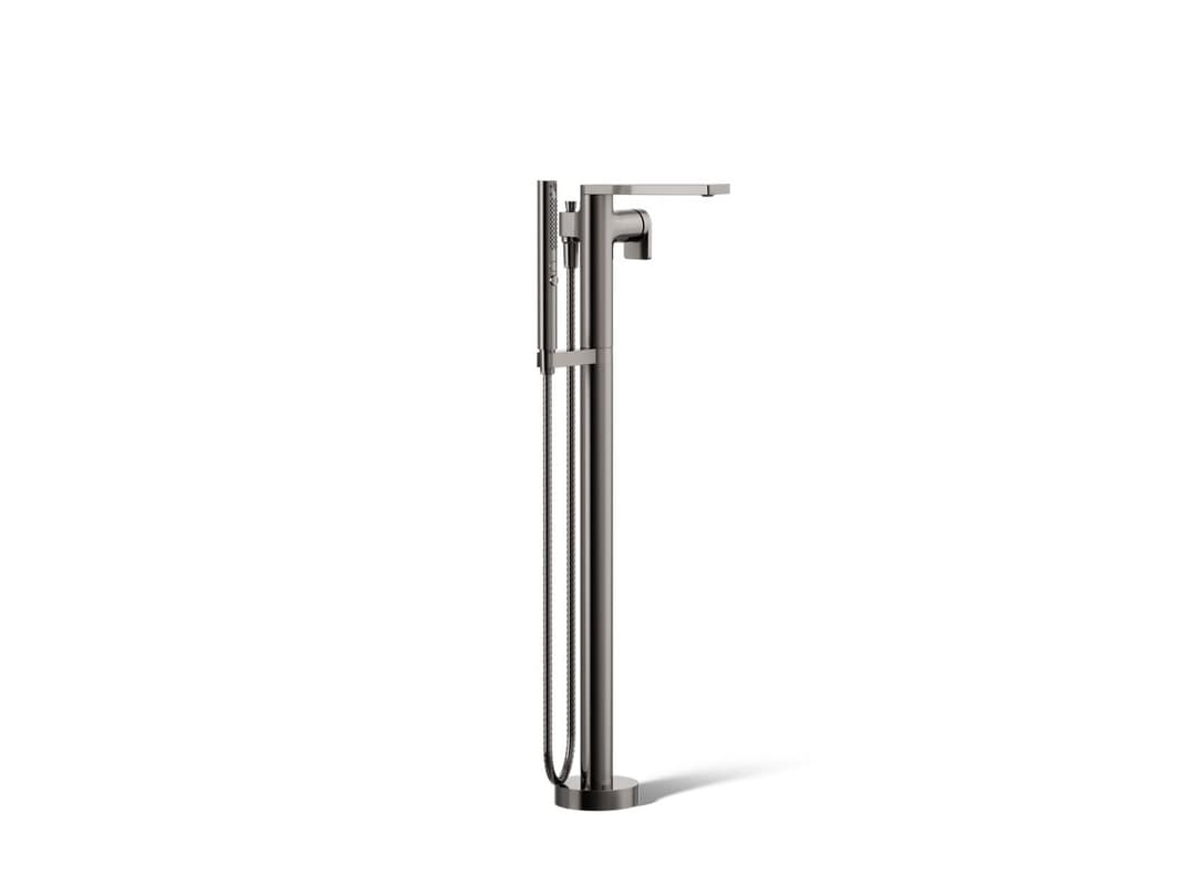 Kohler Composed Floor-mount bath filler trim with handshower - Vibrant Titanium by Kohler