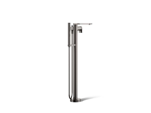 Kohler Composed Floor-mount bath filler trim with handshower - Vibrant Titanium