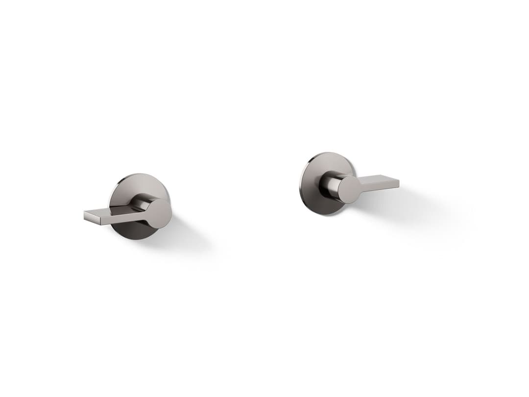 Kohler Components Wall-mount bathroom sink faucet Lever handle trim - Vibrant Titanium by Kohler