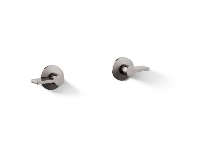 Kohler Components Wall-mount bathroom sink faucet Lever handle trim - Vibrant Titanium