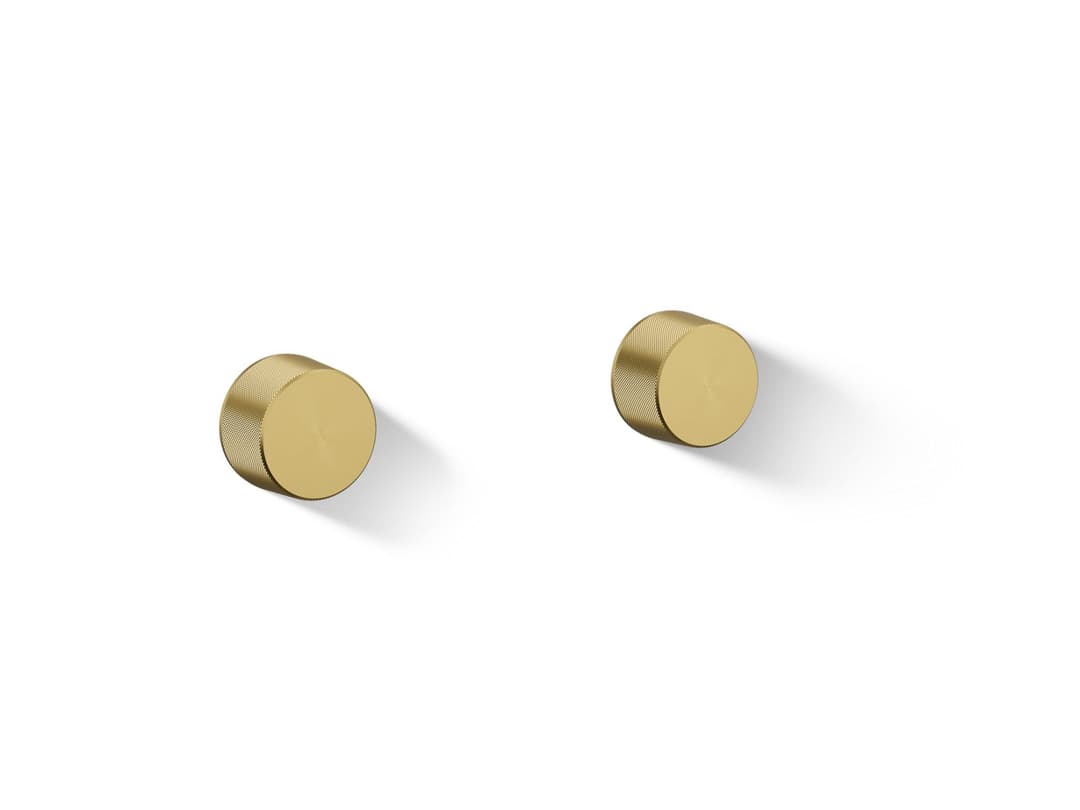 Kohler Components Wall-mount bathroom sink faucet Oyl handle trim - Vibrant Brushed Moderne Brass by Kohler