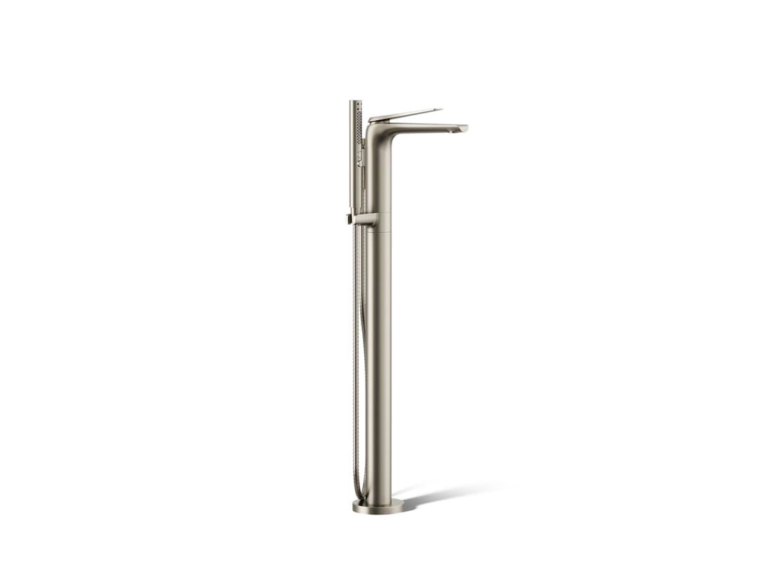 Kohler Avid Floor-mount bath filler trim - Vibrant Brushed Nickel by Kohler