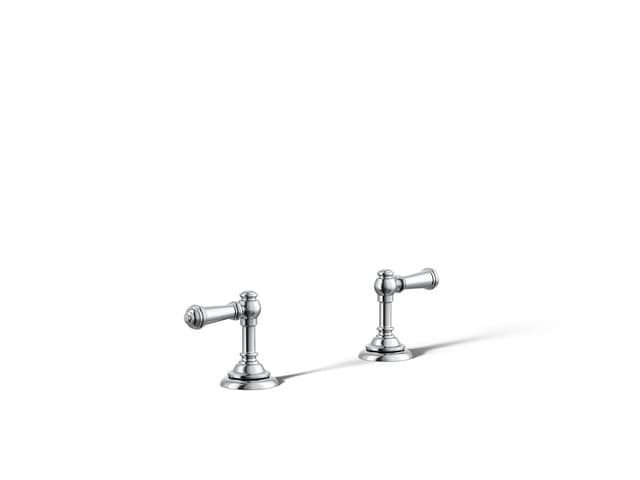 Kohler Artifacts Deck-mount bath faucet handle trim with Lever design - Polished Chrome