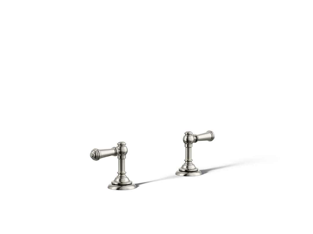 Kohler Artifacts Deck-mount bath faucet handle trim with Lever design - Vibrant Polished Nickel by Kohler