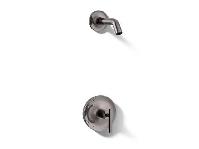 Kohler Purist Rite-Temp shower trim kit with lever handle, without showerhead - Vibrant Titanium