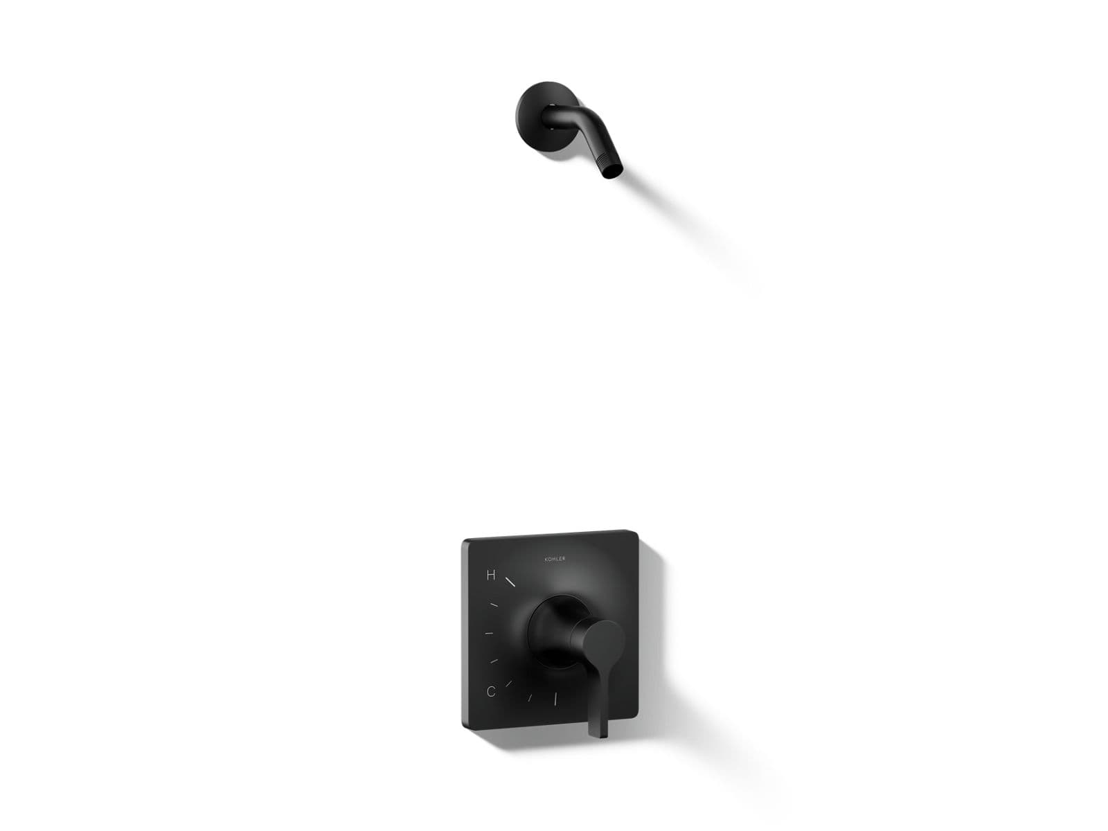 Kohler Venza Rite-Temp shower trim kit, without showerhead - Matte Black by Kohler