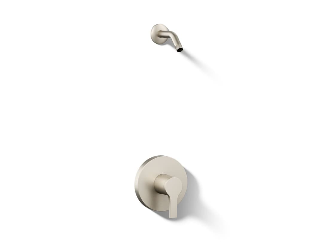 Kohler Elate Rite-Temp Shower Trim Kit Without Showerhead - Vibrant Brushed Nickel by Kohler