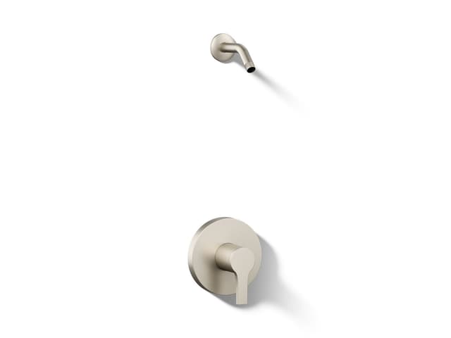Kohler Elate Rite-Temp Shower Trim Kit Without Showerhead - Vibrant Brushed Nickel
