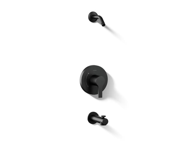 Kohler Elate Rite-Temp Bath And Shower Trim Kit Without Showerhead - Matte Black