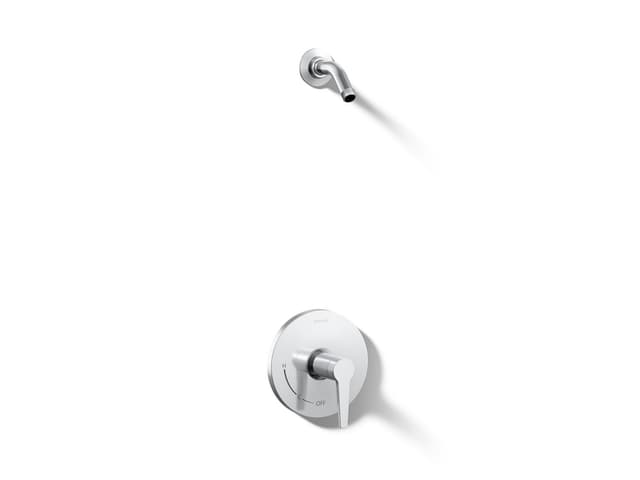 Kohler Pitch Rite-Temp shower trim kit, without showerhead - Polished Chrome