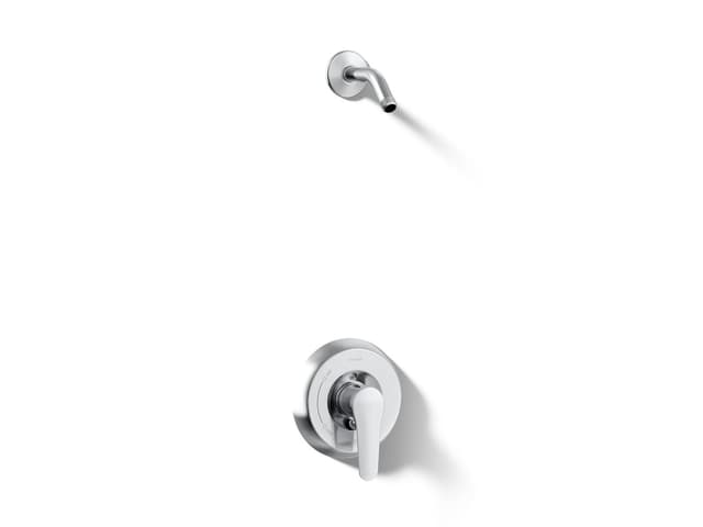 Kohler July Rite-Temp shower trim kit, without showerhead - Polished Chrome