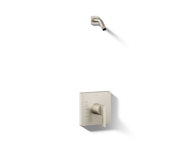 Kohler Honesty Rite-Temp shower trim kit, without showerhead - Vibrant Brushed Nickel