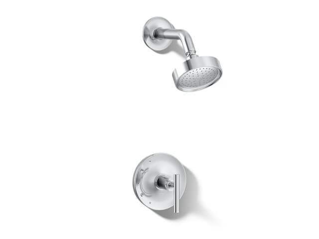 Kohler Purist Rite-Temp shower trim kit with lever handle, 2.5 gpm - Polished Chrome