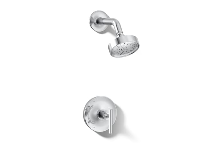Kohler Purist Rite-Temp shower trim kit with lever handle, 1.75 gpm - Polished Chrome